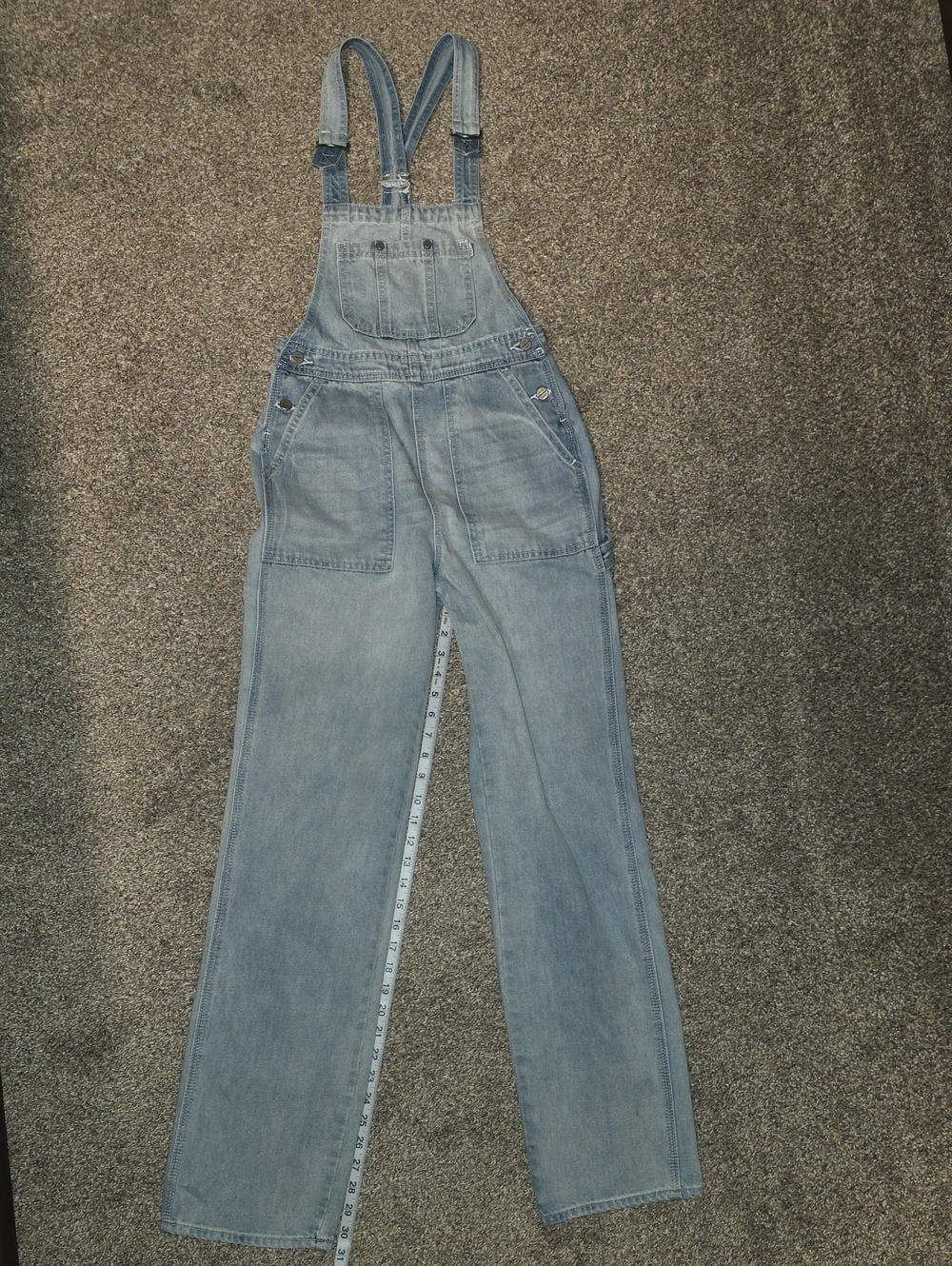 Obey Light Blue Denim Women's Overalls